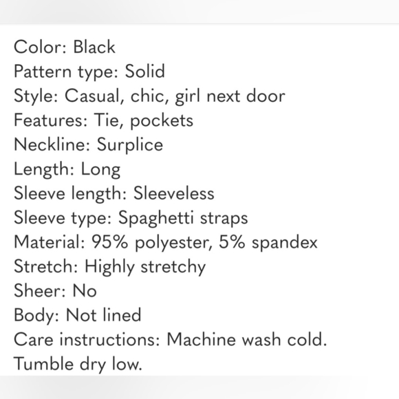 GILLI Black Women's Spaghetti Strap Jumpsuit w/ Pockets! Size S NWT - Picture 6 of 7